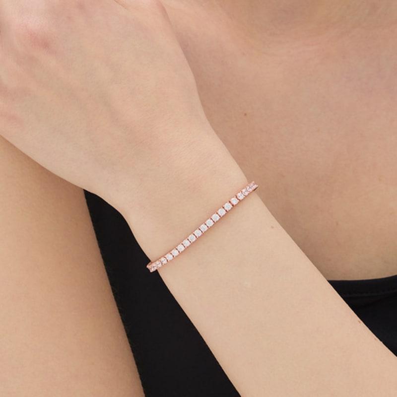 Hyeres-lor Essence Silver (P) Теннисный браслет с 4-мя зубцами 3 мм HL4B5B400P9