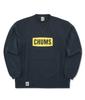 Sweatshirt Logo Crew Top LP Navy x Yellow [Chums] Men's