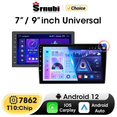 Srnubi 2 din 7,9 дюймов Android 12 Carplay автомобильный радиоприемник мультимедийный плеер навигация GPS стерео для VW Ford Nissan Kia Honda Toyota