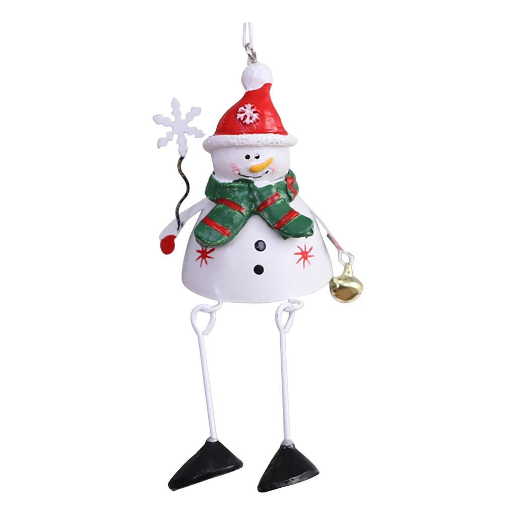 Железные рождественские подвески Санта-Клаус Снеговик Металлические подвески Реквизит Украшения для рождественской елки Украшения