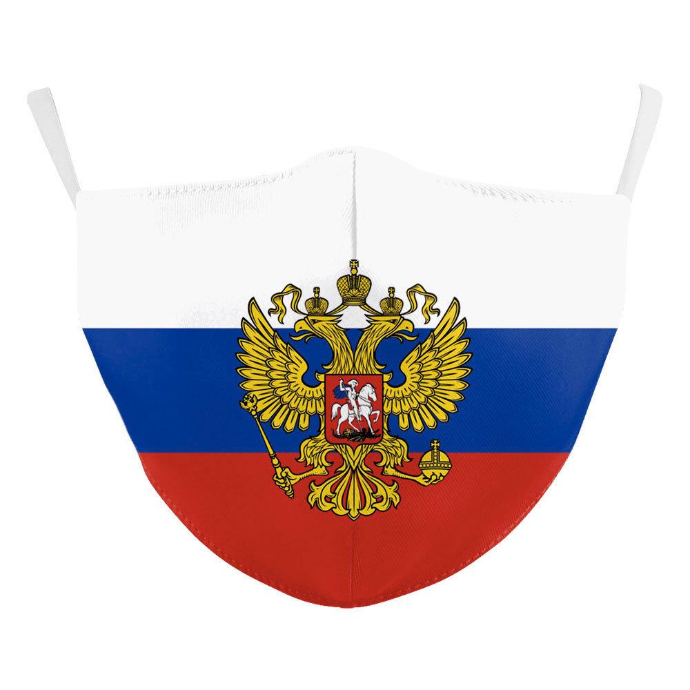 Защитная маска для лица с гербом разных стран