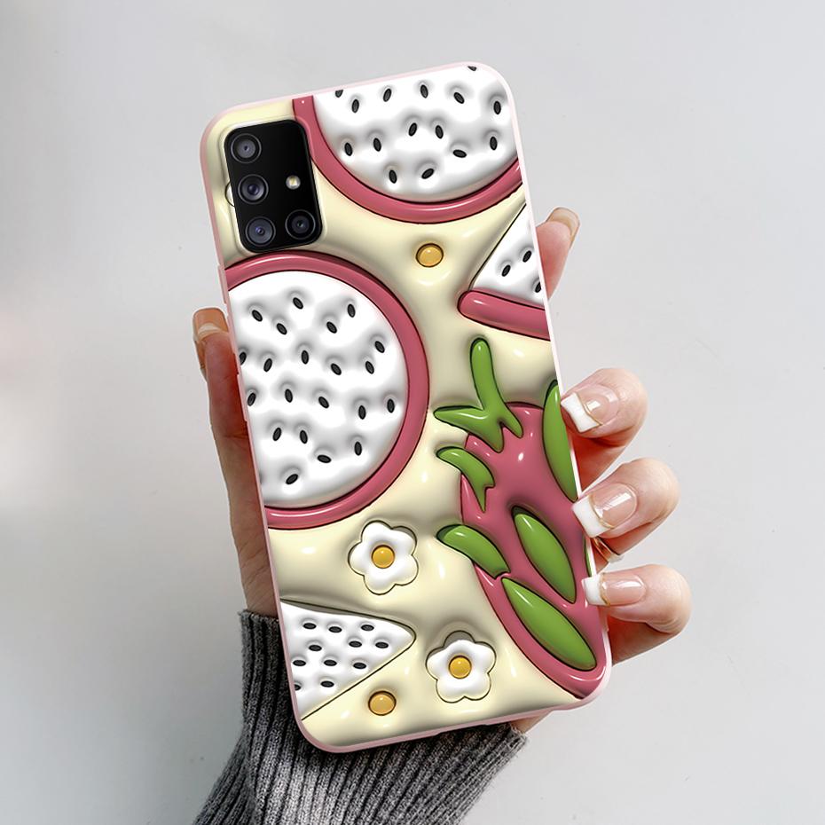 For Samsung Galaxy A51 A71 5G Case SM-A516F SM-A716F Soft Slim Cute Cartoon Frog Back Cover Fundas Bumper For Samsung A 51 Coque