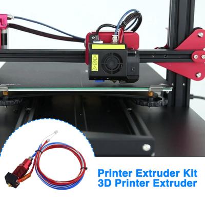 Комплект экструдера для 3D-принтера. Высокотемпературный и износостойкий металлический круглый дистанционный экструдер с соплом.