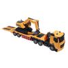 RC Semi Truck Excavator Toy Set Educational Dual Remote Control Powered Battery 2 in 1 Construction