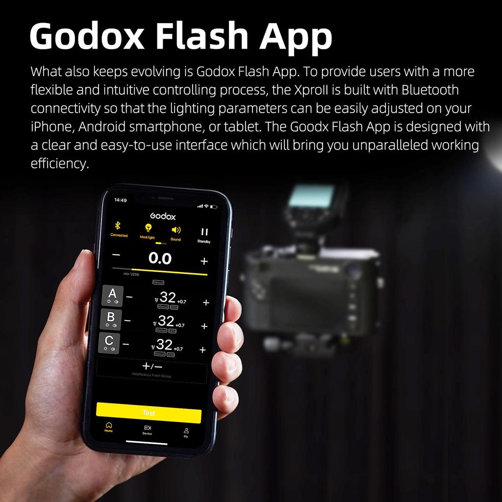 Беспроводной триггер Godox TTL TCM мгновенное приложение 16 групп по 32 больших ЖК-дисплея, подходит для камер Sony XProII-S 1/8000 с HSS, переключение, управление,