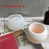 Круглая форма для цветочного горшка из гипса DIY Бетонный цементный подсвечник Силиконовые формы Эпоксидная смола Контейнер для хранения Форма для поделок Домашний декор