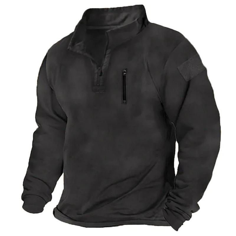 Men's Clothing Trainning Tactical Top  NEW Long Sleeved Warm Tshirt Windproof Pullover For Men Sweatshirt