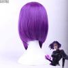 Высококачественные парики для косплея аниме Raven, фиолетовые короткие термостойкие синтетические волосы, парик для косплея Perucas + шапочка для парика