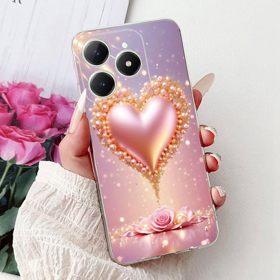 Для OPPO Realme C61 C63 Чехол C 61 RMX3939 Новый дизайн ТПУ Мягкий силикон Ударопрочный Coque Funda Для RealmeC63 C6 1 Чехол для телефона