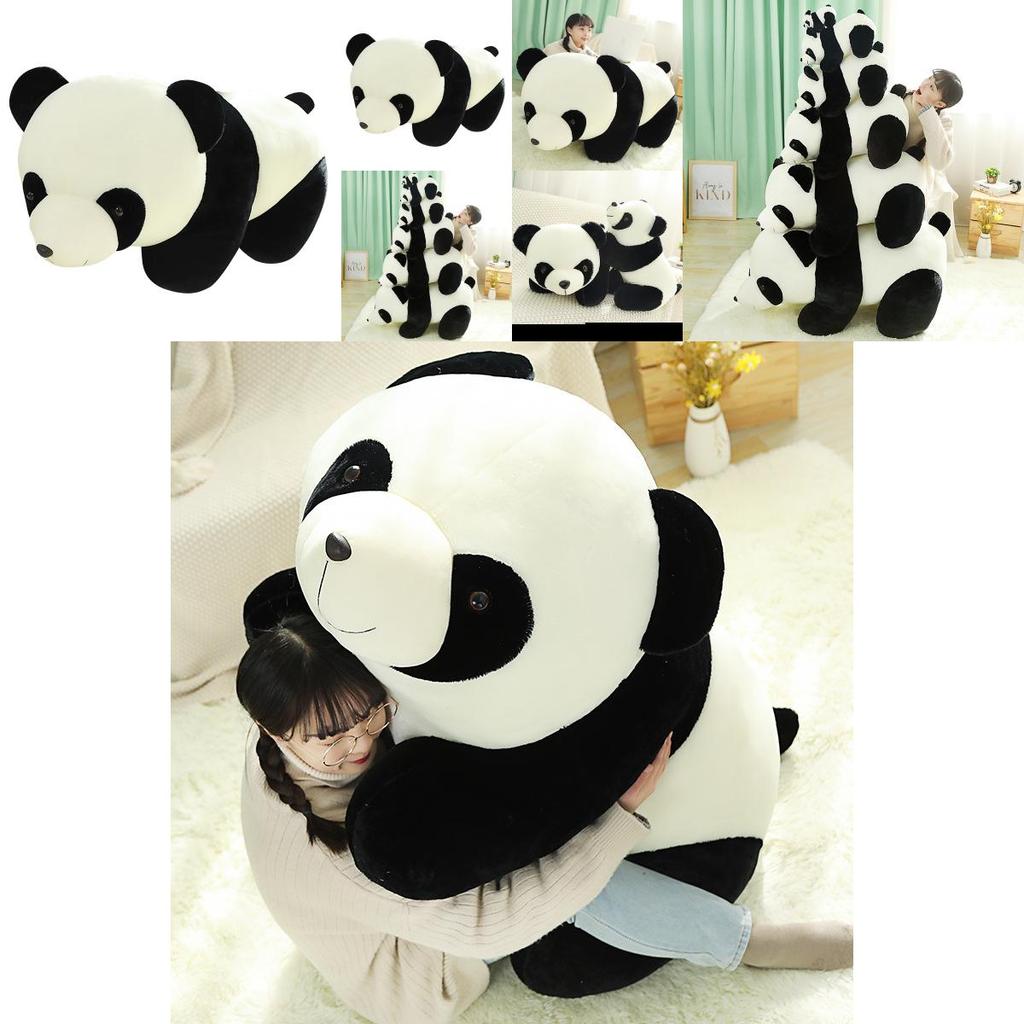 Adorable Panda Plush Toy Soft Cuddly Doll For Kids Creative Design In Various Sizes