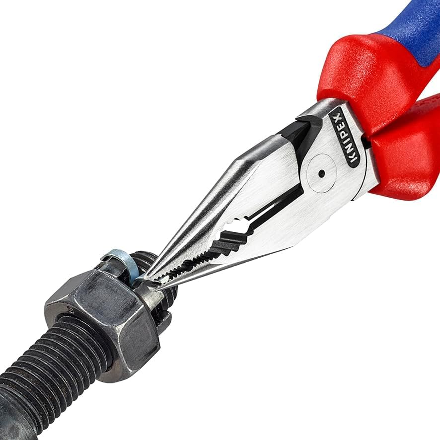 KNIPEX Needle Nose Comfort Grip 185mm Pliers, Handle, Length, 0822-185SB
