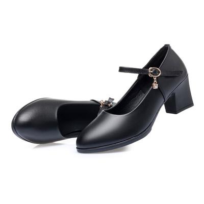 Осенняя обувь, женская обувь из натуральной кожи, женская обувь, большая модная женская рабочая обувь для отеля