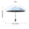 Umbrella For Stroller Foldable Trolley Shading Umbrella With Clamp Portable Travel Supplies Pushchair Attachment For Outdoor,1PC
