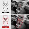 Carbon Fiber Gear Shift Collar for Fiat Panda 169 2003-2011 Center Console Shift Panel Trim