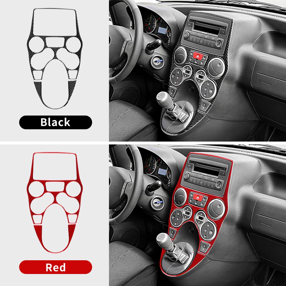 Carbon Fiber Gear Shift Collar for Fiat Panda 169 2003-2011 Center Console Shift Panel Trim