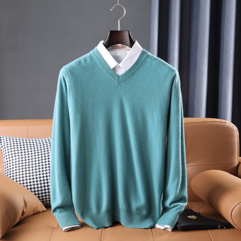 Свитер из 100% шерсти, мужской зимний мягкий теплый вязаный пуловер, осенний шерстяной джемпер, мужские кашемировые свитера, вязаный топ с длинным рукавом