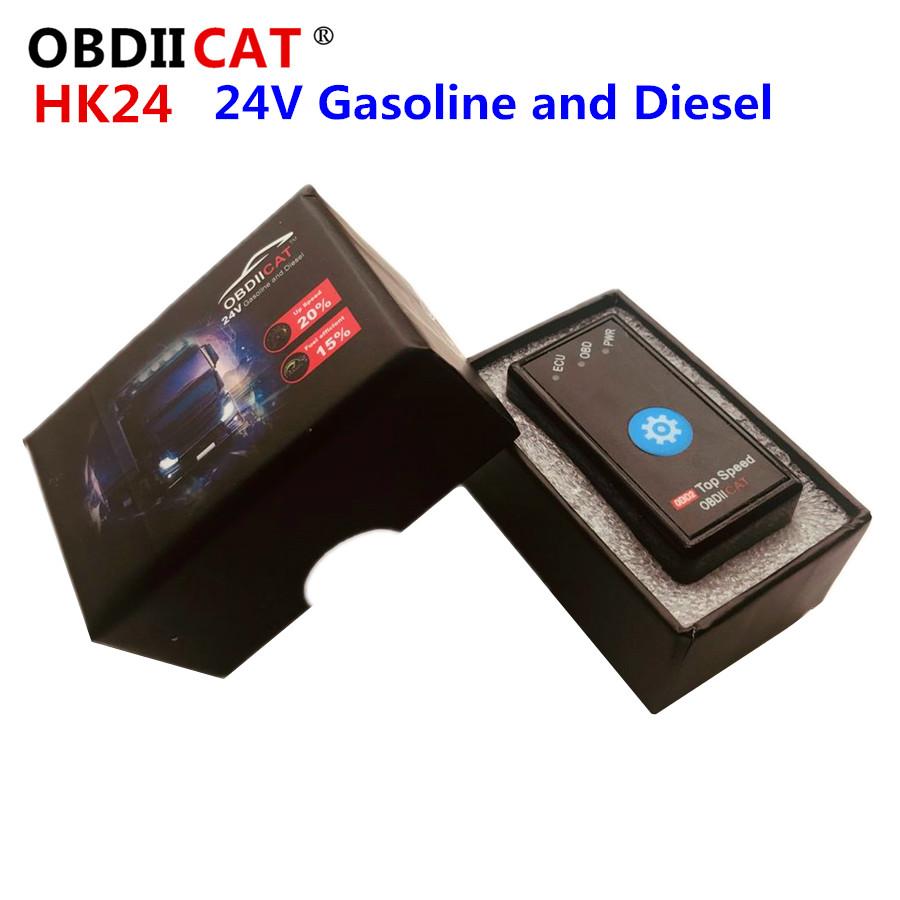 HK01 HK24 OBD2 Chip Tuning Box 15% Fuel Save Better Than ECO OBD2&Nitro OBD2 For Benzine &Diesel Cars HK24 Truck