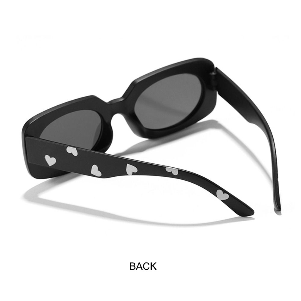 UV400 Heart Print Children Sunglasses 2-8 Years Girls Boys Shades Kids Rectangular Sun Glasses