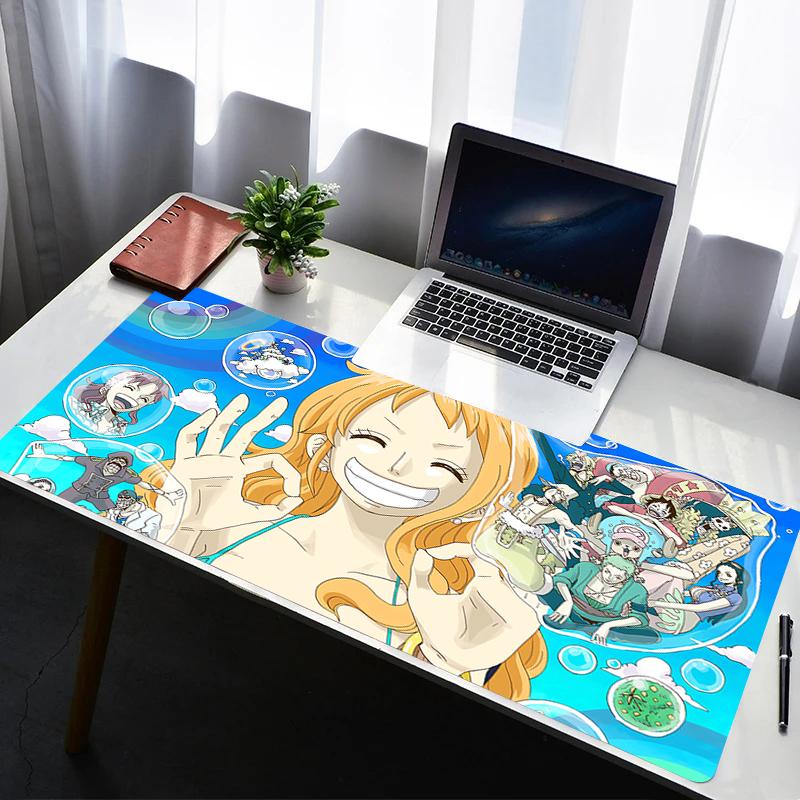 Mouse Pad PC Accessories Non Slip Rubber One Piece Nami Mousepad Laptop Gamer Keyboard Pad Office Computer Gaming Desk Mouse Mat