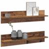 Wall Shelf Set 2 pcs Reclaimed Wood Look 80 x 11.5 x 18 cm Particleboard