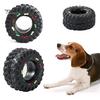 Puntos Chew Sound Squeaky Play Toy Pet Dog Puppy Tire Shape Bite Resistance Interactive
