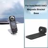 Магнитная подставка для Insta360 X5 X4 X3 с винтовым креплением 1/4 дюйма, для видеоблогов, автомобильных экшн-камер, спортивных камер, настольное крепление.