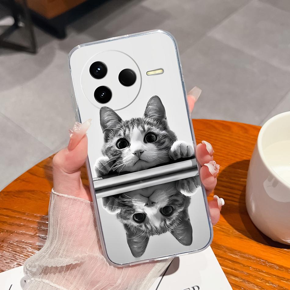 Чехол для POCO F7 Pro / F7 Ultra Летний Цветок Прозрачный Funda для POCO F 7 Мягкая Ультратонкая Задняя Крышка Телефона Ударопрочный Корпус