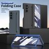 Роскошный складной чехол для телефона Samsung Galaxy Z TriFold Z Fold7 6 Материал с ощущением кожи Подставка Отверстие для стилуса Встроенная противоударная крышка