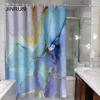 JINRUN Bathroom Thickened Waterproof Curtain Mildew Proof Shower Curtain Shower Partition Curtain Shower Curtain Bathroom Curtain Free Perforation