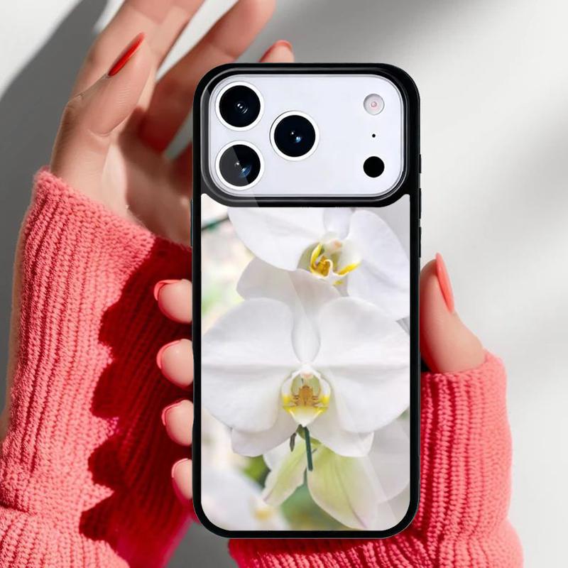 Цветы Орхидеи Разноцветный мягкий чехол для телефона для iPhone 17 Air 16e 15 14 13 Pro Max Задняя крышка для 12 11 Pro Coque