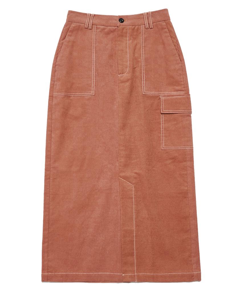 Deliscent Straight Long Skirt [Indie Pink]
