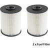 5.9 Cumm Fuel Filter (2Pcs) Fits For 2000-2009 Dodge Ram 2500 3500 5.9L Cumm Turbo Diesel Replaces# 68001914AA, 68001914AB, 5015581AA, 5015581AB,