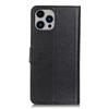 For iPhone 16 Pro Case PU Leather Litchi Texture Magnetic Flip Phone Cover