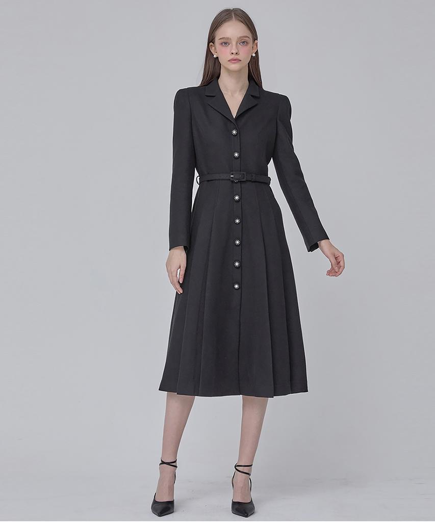 JULIY&CALLA 24 Fw Collar 106 Dear Giselle Dress Black