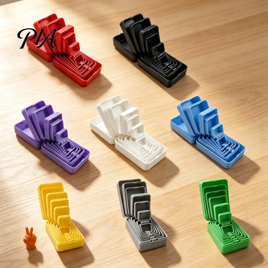 Surprise Gift Boxes with Lids 6?Layer Nesting Prank Box, 3D Printed Reusable Gag Box Interactive Puzzle for Fun Mini Middle?Finger Figurine, Funny
