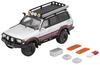 Gaincorp Products Toyota Land Cruiser LC80 Retrofit Version LHD Red Finished Model 1/64 - - Silver/Maroon