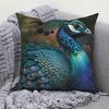 Exquisite Peacock Artistic Pattern Pillow Cover Pattern Cushion Cover Suitable For Sofa Bedroom Car Pillow Cover