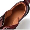 Johnature Повседневные женские туфли из натуральной кожи с круглым носком и молнией спереди, универсальные туфли на толстой подошве