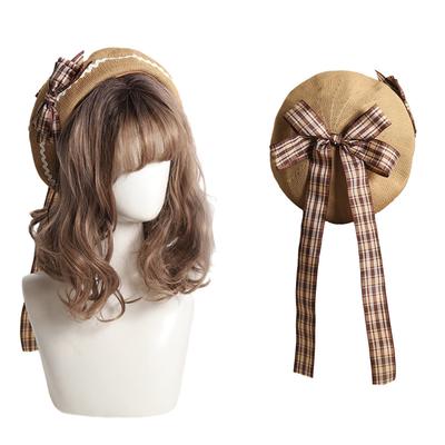 Берет с бантом для женщин, шляпа-восьмиуголка в стиле Джокера, для девочек-лолит, шляпа водителя, шапка-бини для косплея, крутой головной убор