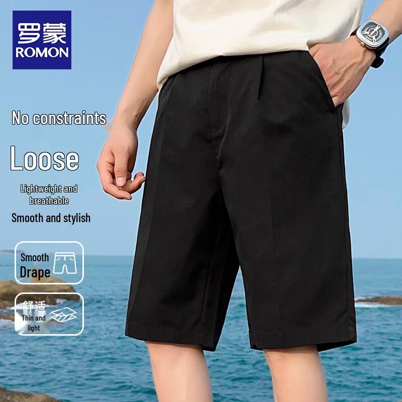ROMON Мужские летние шорты в стиле business casual