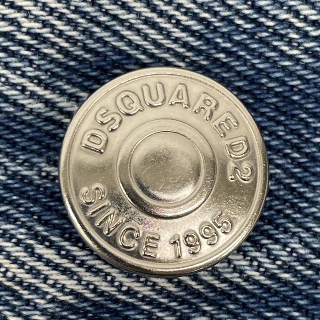 Dsquared2 S74LB0906 21Нержавеющая сталь Синие Узкие Джинсовые Брюки Деним Низ 46 синийПоношенный