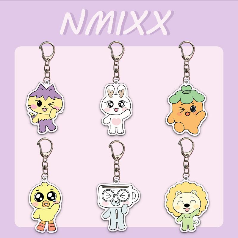 11 см Плюшевая кукла-брелок NMIXX MIXXFFY Подвеска для поп-ап магазина Брелок JIWOO BAE KyuJin SullYoon Коллекция фанатов Подарки