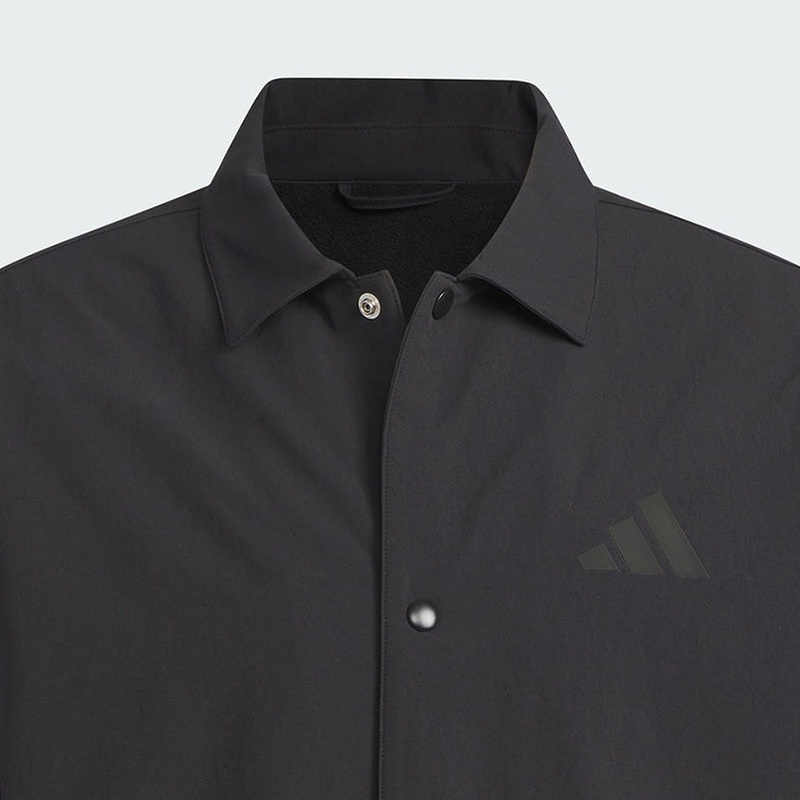 adidas Повседневная спортивная серия с логотипом и воротником-стойкой, свободная удобная куртка для мужчин, черная JN0114
