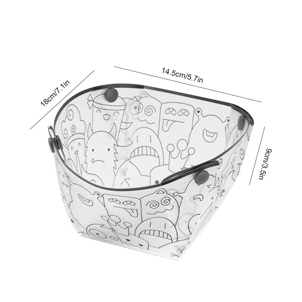 1 шт., уличная складная миска, переносная прозрачная посуда, термостойкая тарелка с защелкой, пищевая чашка, фильтр для кофе, воронка