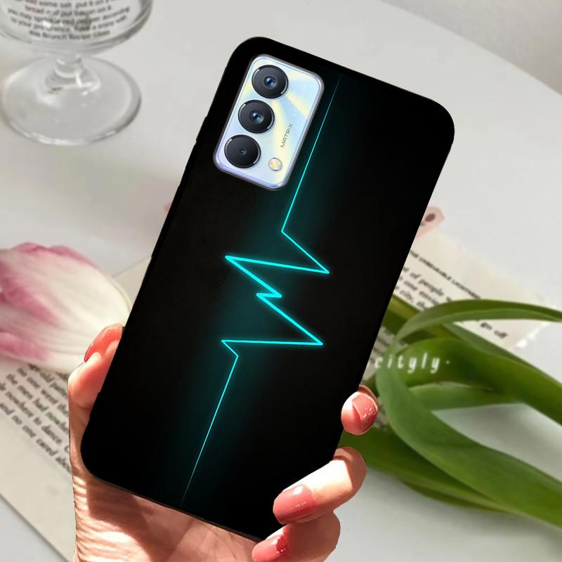 Для чехла Realme GT Master Case Edition Животные Мультфильмы Мягкий Силикон Funda для Телефона Realme GT Master Explorer Чехол Черный Coque