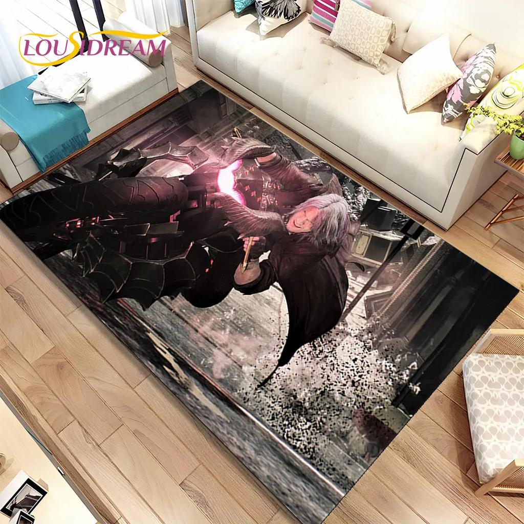 3D HD D-Devil May Cry DMC Game Gamer Коврик, Коврик для дома Гостиная Спальня Диван Коврик Декор, детский нескользящий напольный коврик