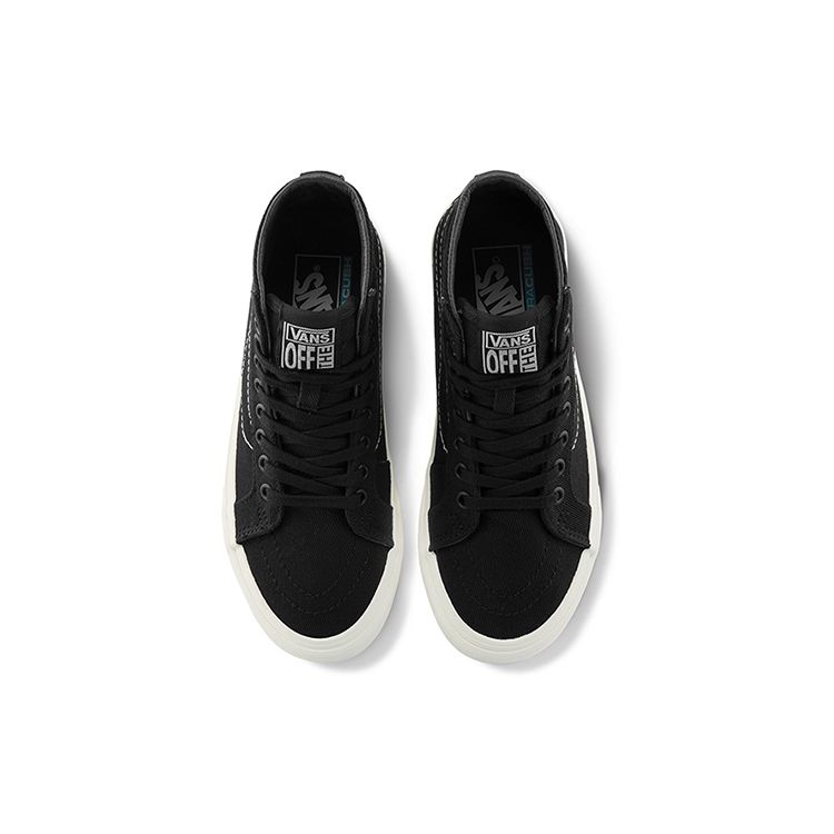 Vans Sk8 Canvas Амортизирующие Прочные Легкие Дышащие Высокие Кеды Женские Кроссовки Черные VN0A4UWN4VO