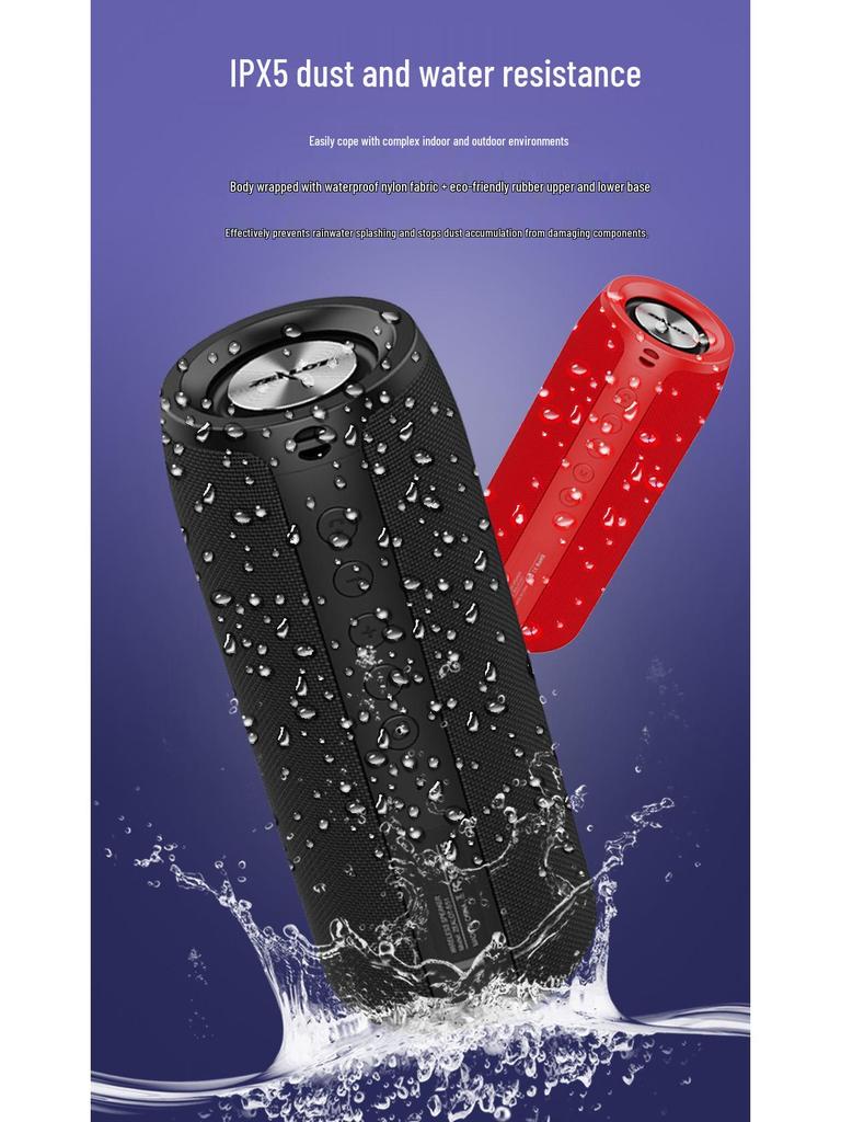 Zealot S51 Wireless TWS Dual Speaker with Heavy Bass - Outdoor Portable Bluetooth Speaker