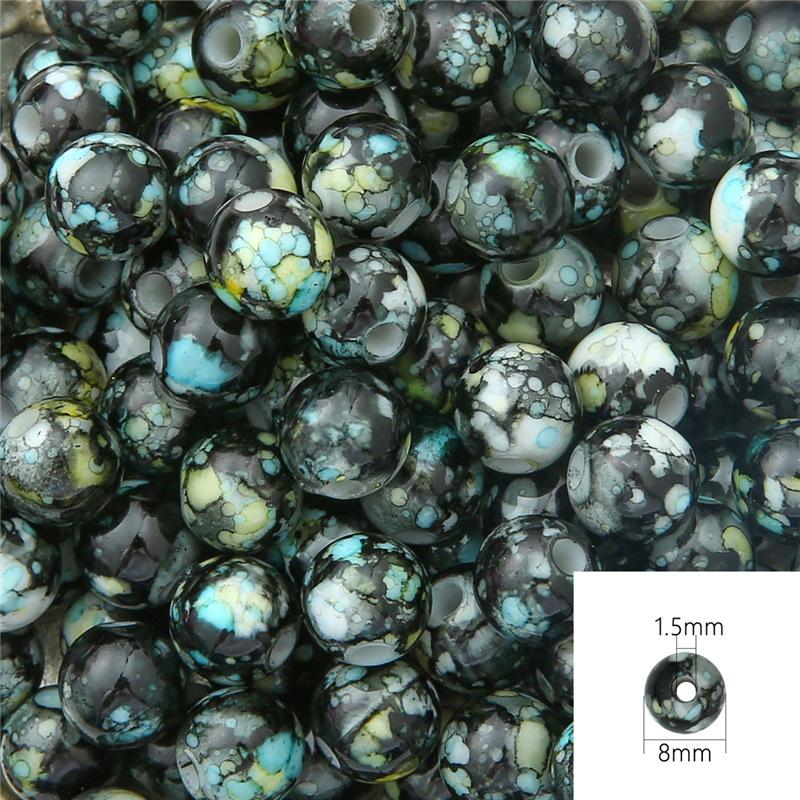 Креативные серьги, браслет, материал ABS 12 мм/10 мм/8 мм, 30/50/100 шт., искусственный жемчуг, ручная работа, аксессуары для украшений своими руками, акриловые цветочные круглые бусины