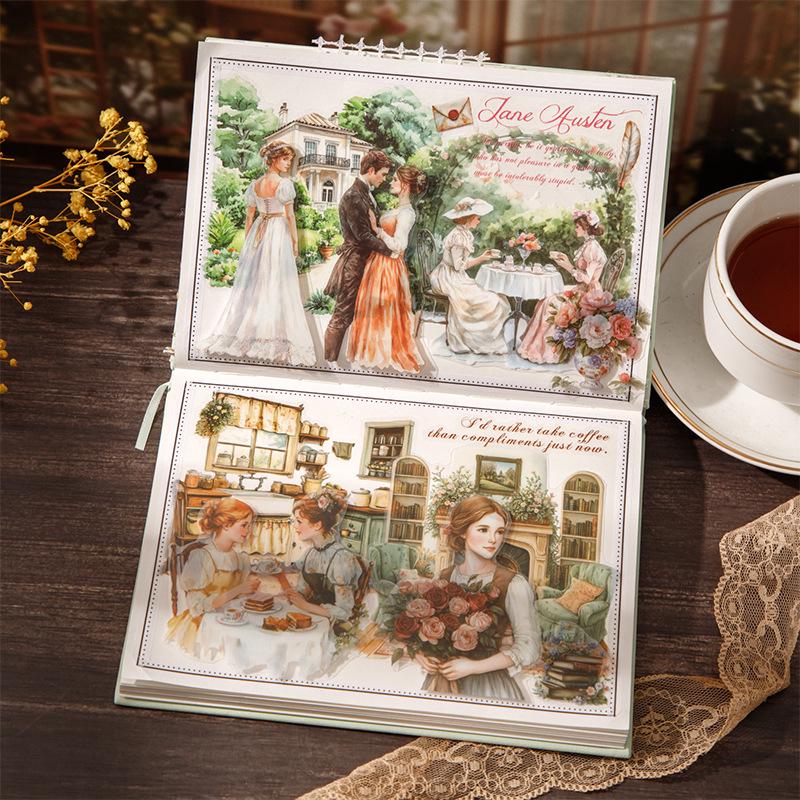 A Beautiful Day: Literary Masterpieces Sticker Book for Journaling & Collage